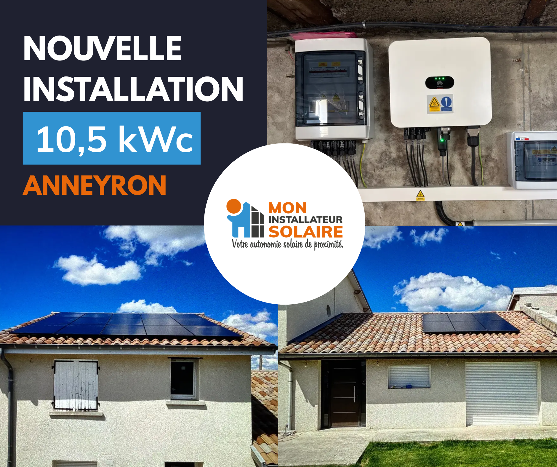 INSTALLATION PHOTOVOLTAÏQUE À ANNEYRON.