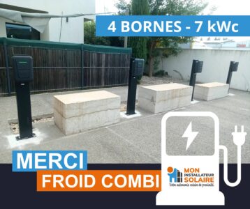 INSTALLATION DE BORNES DE RECHARGE HAGER chez Froid combi. Entreprise dans le Vaucluse. Recharge avec borne pour véhicule électrique